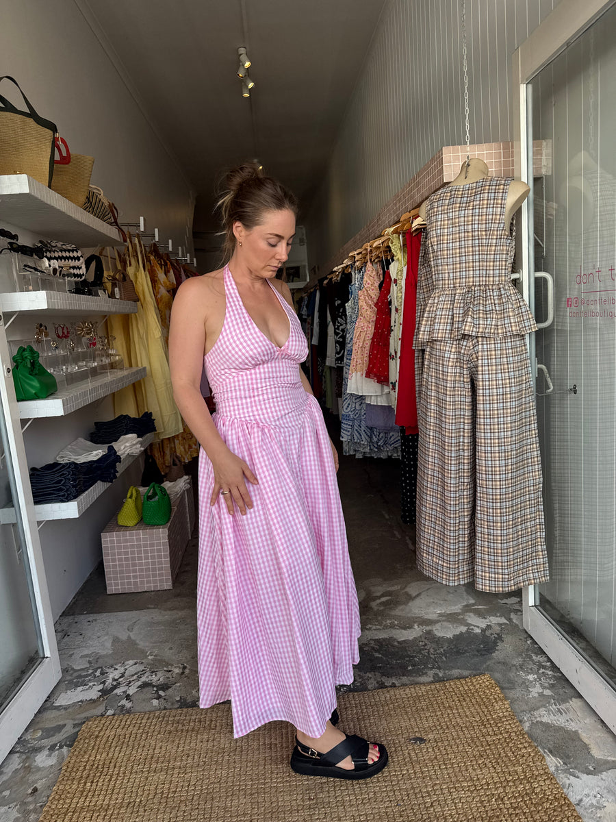 Alicia Button Down Midi Dress main image 1