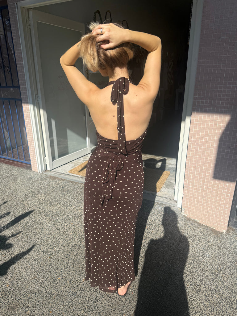 knee length dresses for ladies Rae Dress Cream  MN RENN