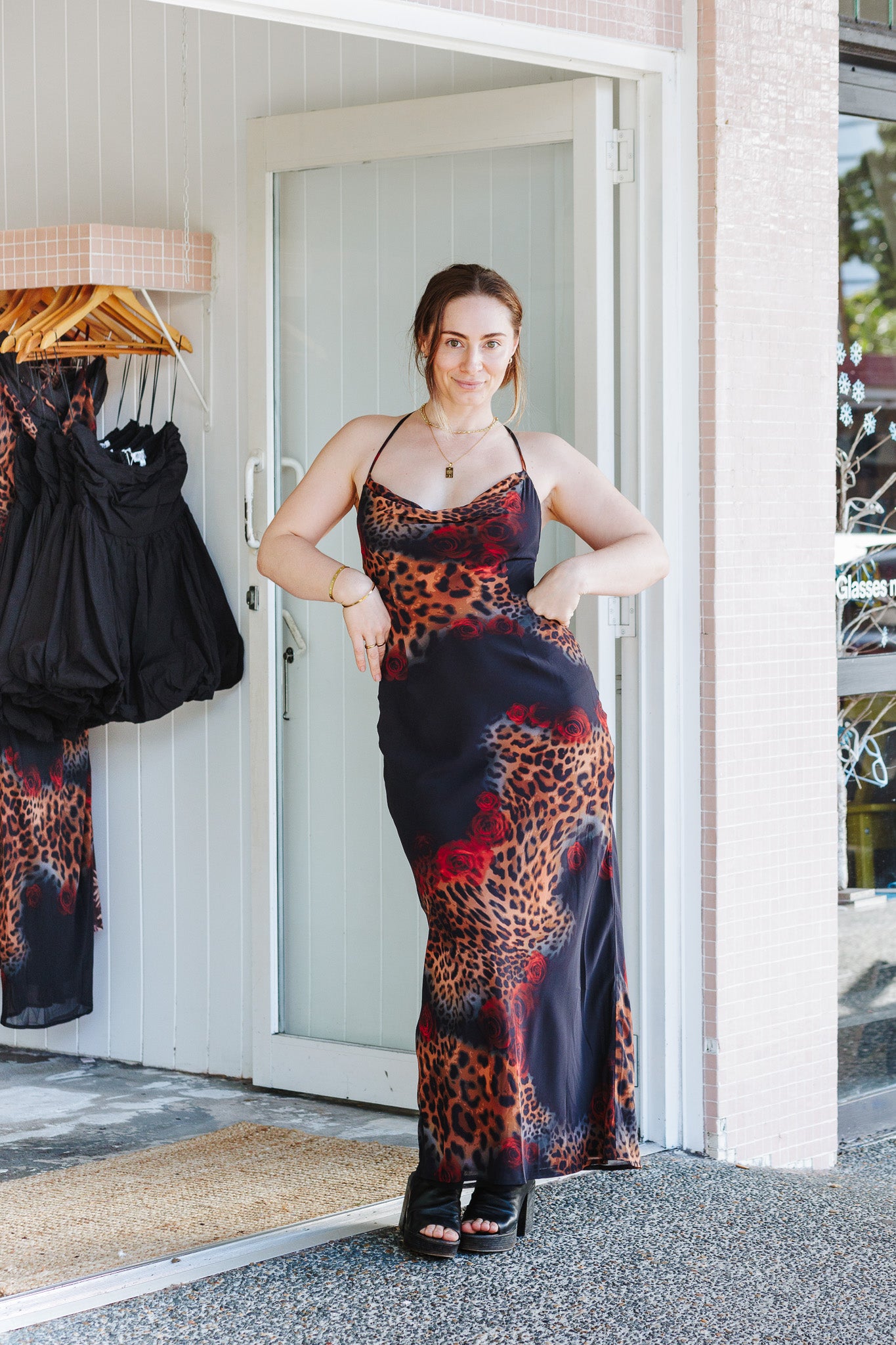 Benito Leopard Maxi Dress