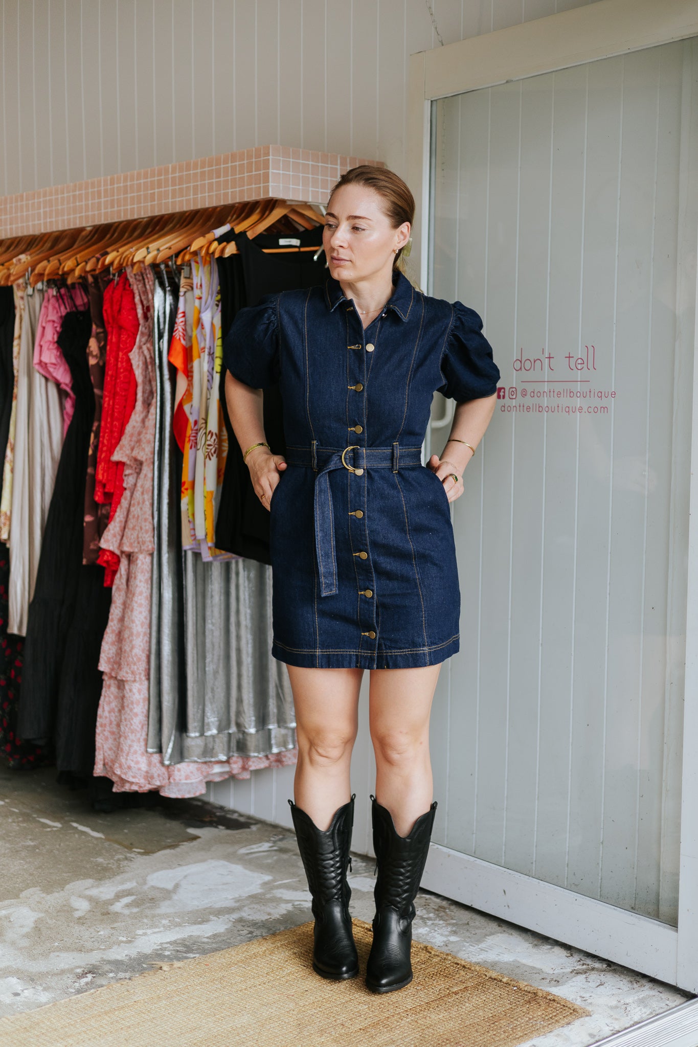 Vara Denim Mini Dress