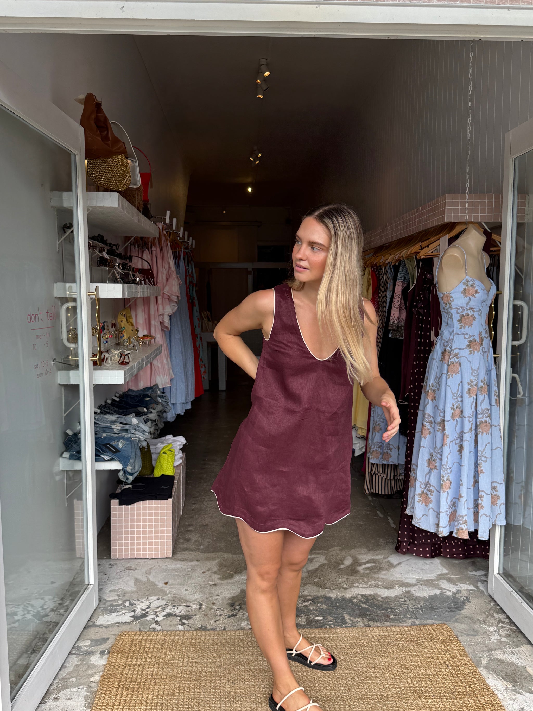 knee length dresses for ladies Mon Renn Surreal Midi Dress in Surreal Blue  Coco & Lola