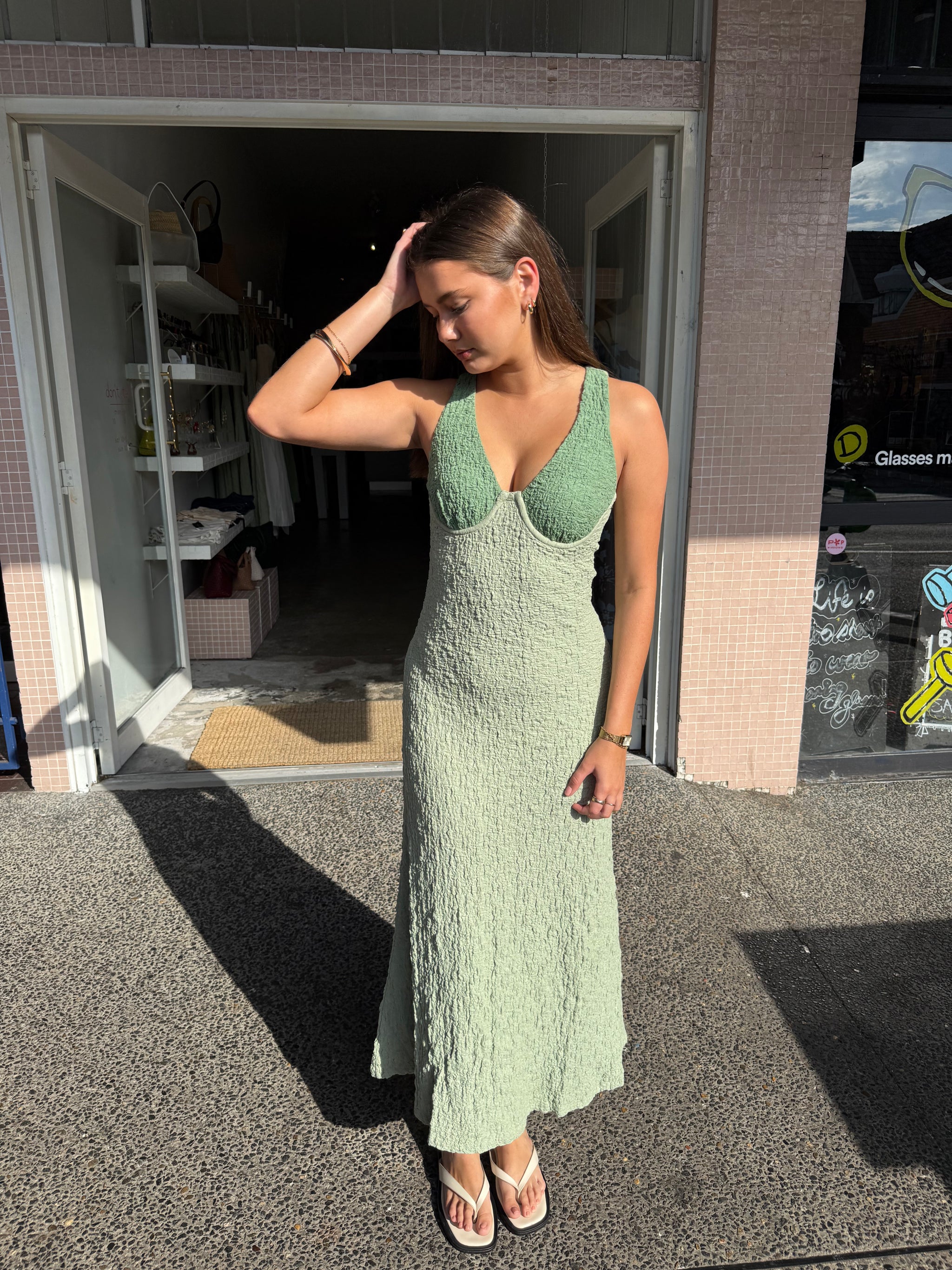 mon renn green dress Ritual Dress